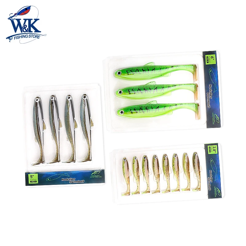 Señuelo Shad con JIG Head Rig ojos 3D para Lucio – 7cm - imagen 2
