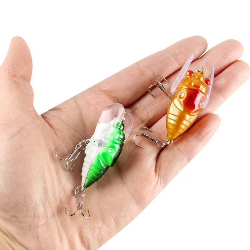 Popper Topwater 4,8cm 6g Ala de cigarra para lubina - imagen 5