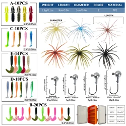Señuelos blandos FREE FISHER con jig head y swimbaits
