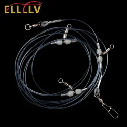 Ellllv Portacañas Deep Dropping – 3 anzuelos, 150-198LB, línea nailon 1.2mm
