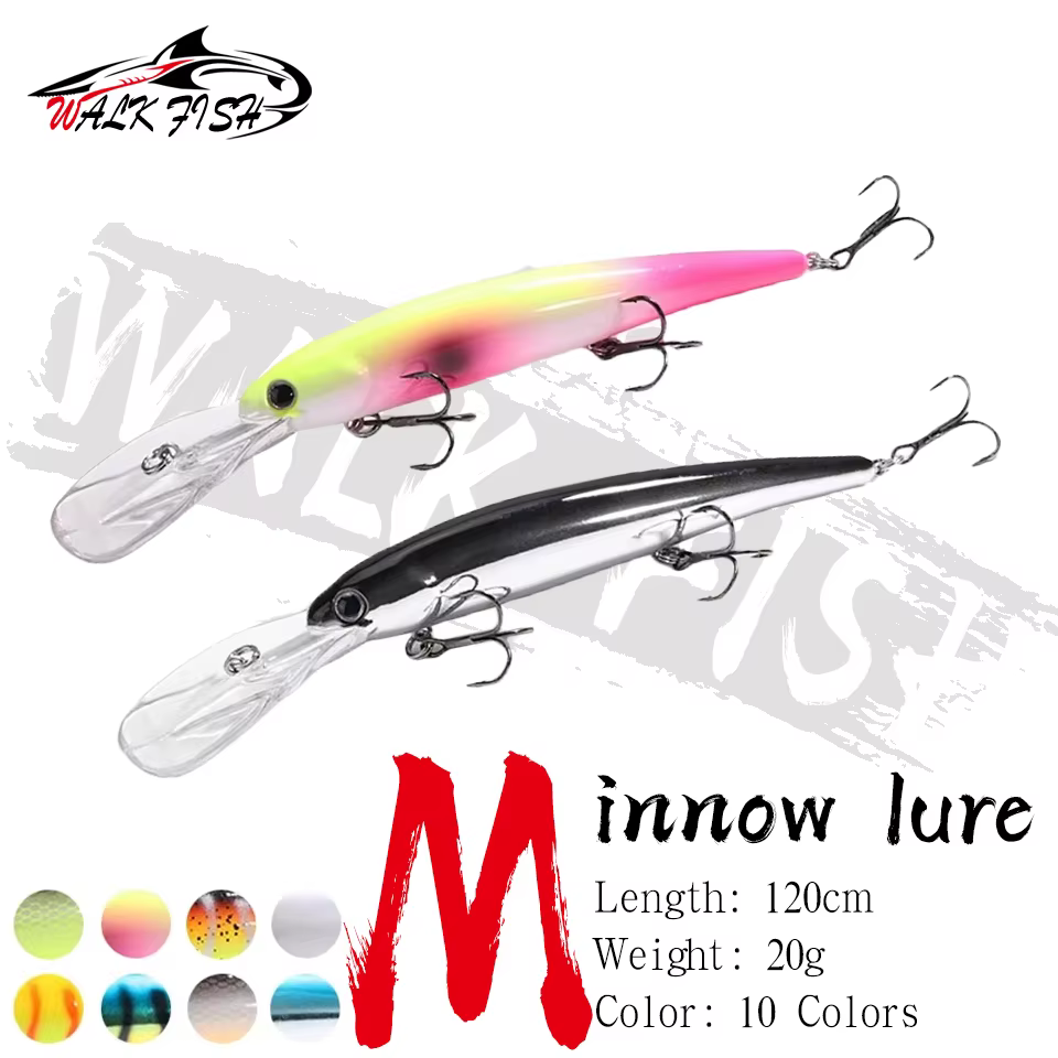 WALK FISH Minnow Crankbait Flotante – Señuelo para Walleye y Bass - imagen 2
