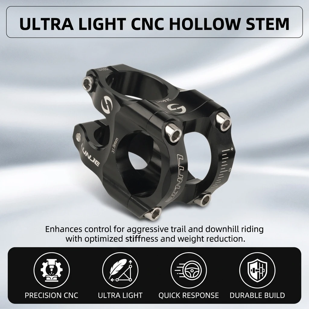 Tija de aluminio CNC ultraligera hueca diseño corto para MTB - imagen 2