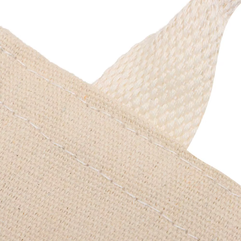 Bolsa de lona blanca para almacenar objetos