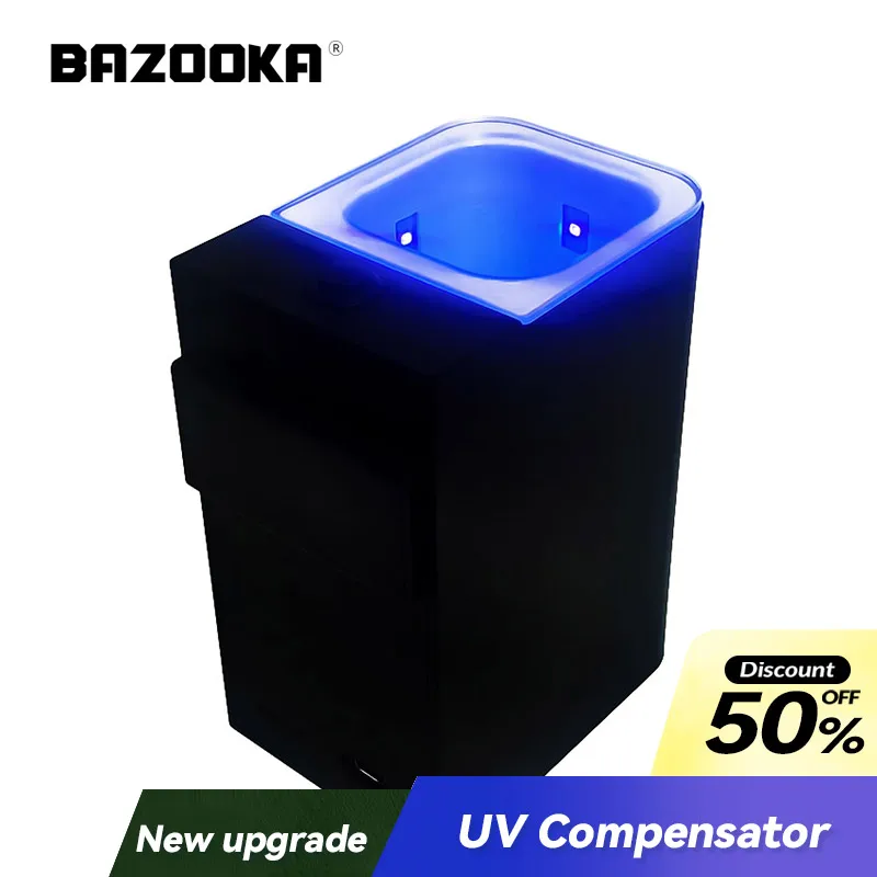Luz LED UV para pesca con vista lateral del dispositivo