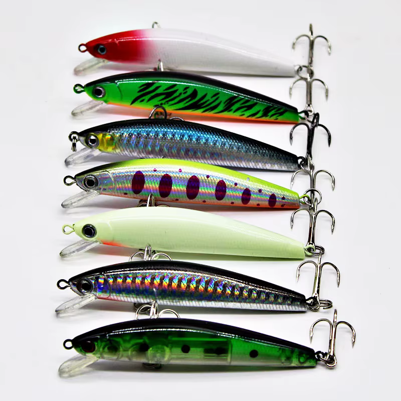 Fuheno Crankbait Minnow 9cm – Wobbler flotante Bass Troll - imagen 4