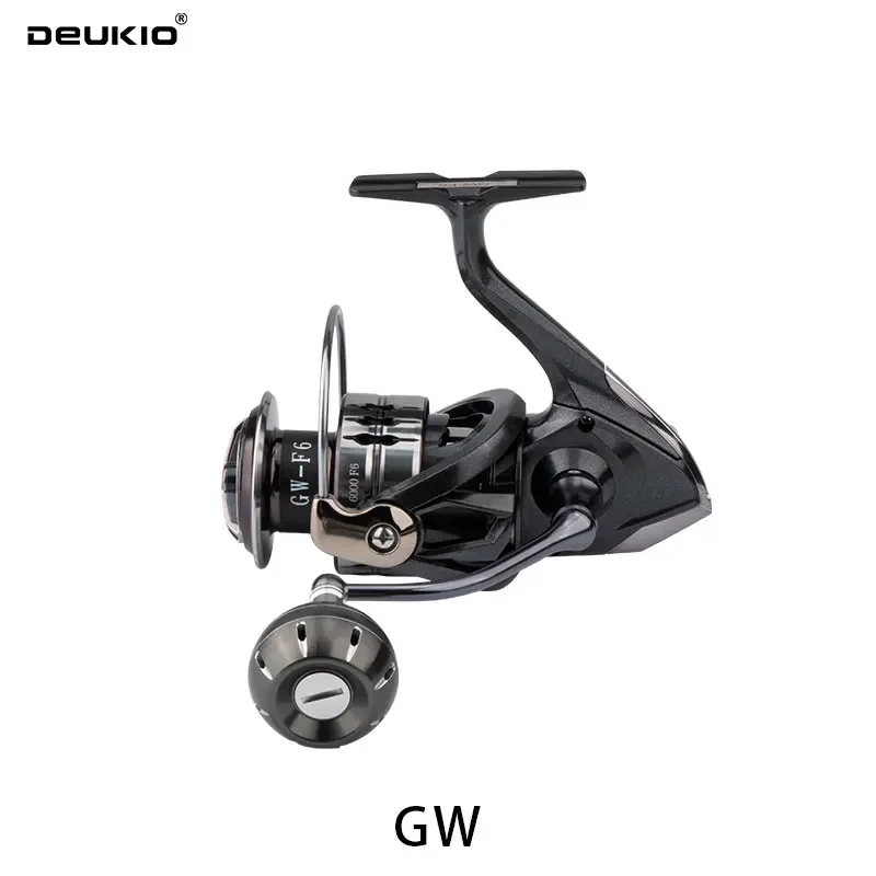 Carrete de pesca DEUKIO con perilla de metal para agua salada y dulce - imagen 4