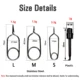 Alicates hackle de acero inox Vtwins para atar moscas y clips - imagen 2