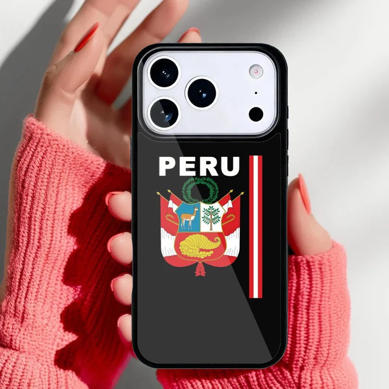 Funda con bandera de Perú frontal