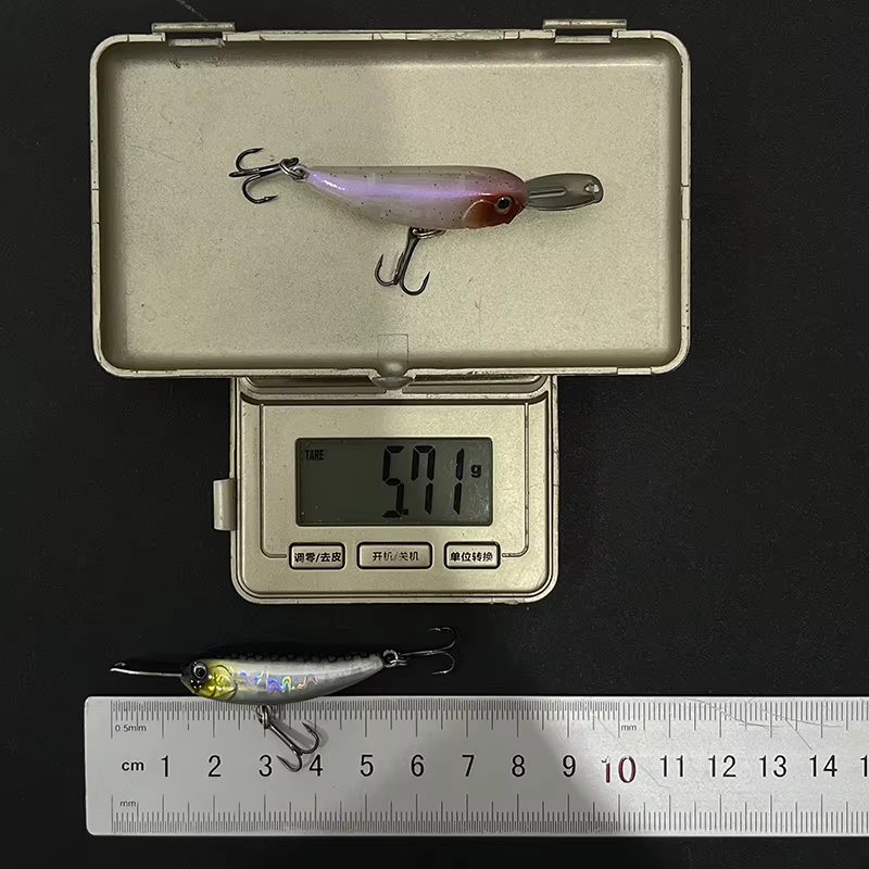 Señuelo Minnow de Hundimiento Rápido 40 mm con Labio Metálico - imagen 4