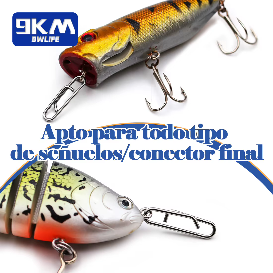 Clips Giratorios Acero Inoxidable para Señuelos – Agua Salada - imagen 2