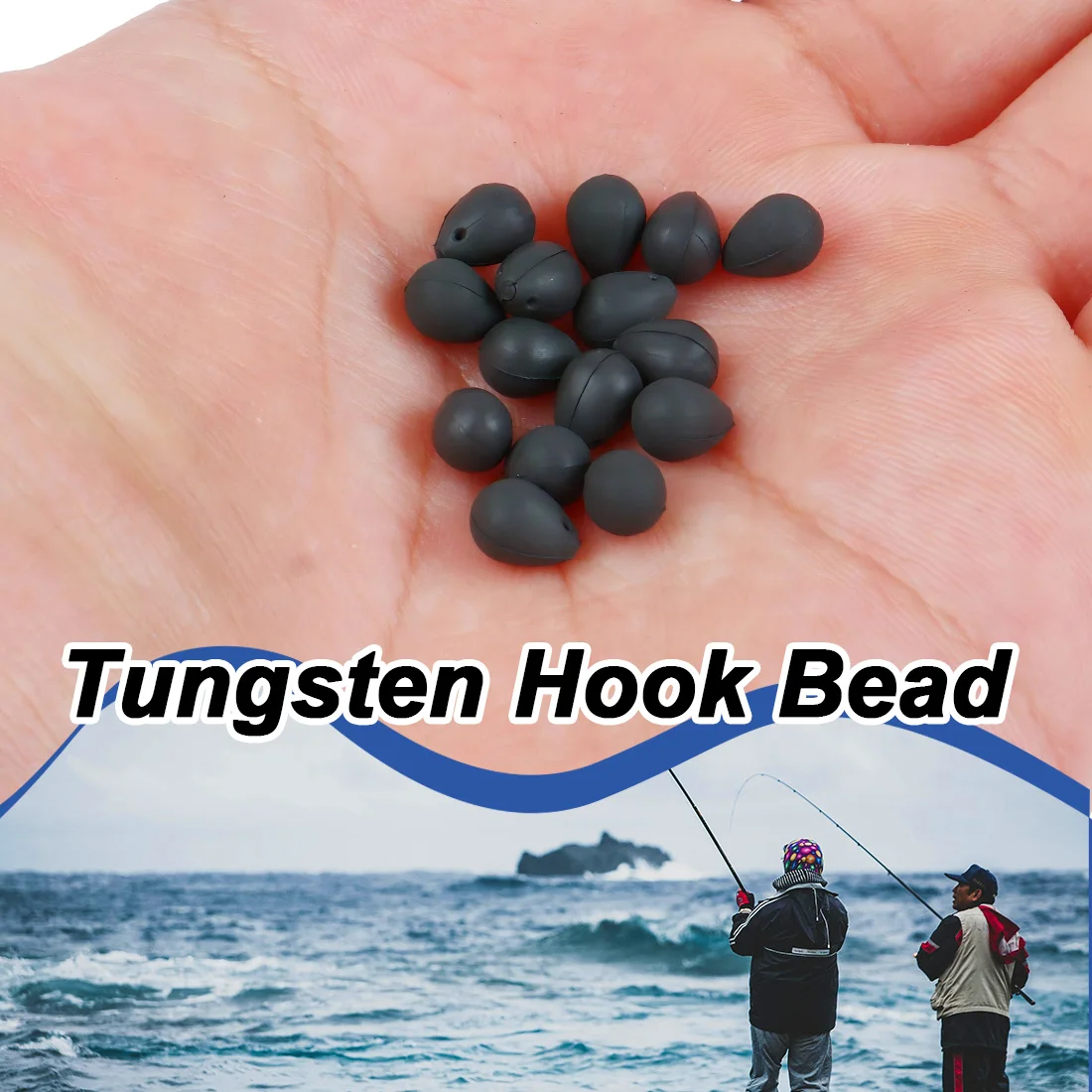 9KM Cuentas de tungsteno Bumper Beans para carpa: anti-enredamiento - imagen 2
