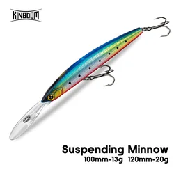 Señuelo Suspending Minnow Kingdom para Lubina en Agua Salada