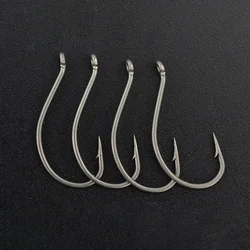 Hirisi 8015 anzuelos con recubrimiento PTFE, ojo, afilados