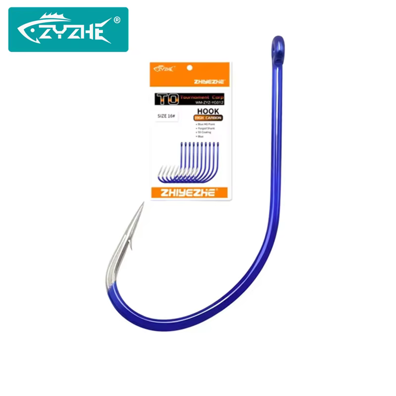 ZYZHE Anzuelos para carpa de acero carbono – fuertes y duraderos - imagen 5