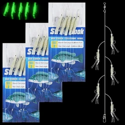 Aparejos cebo vivo luminoso para capturar camarón y trucha