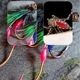 Anzuelo para atado de moscas imitación serpiente cascabel, doble