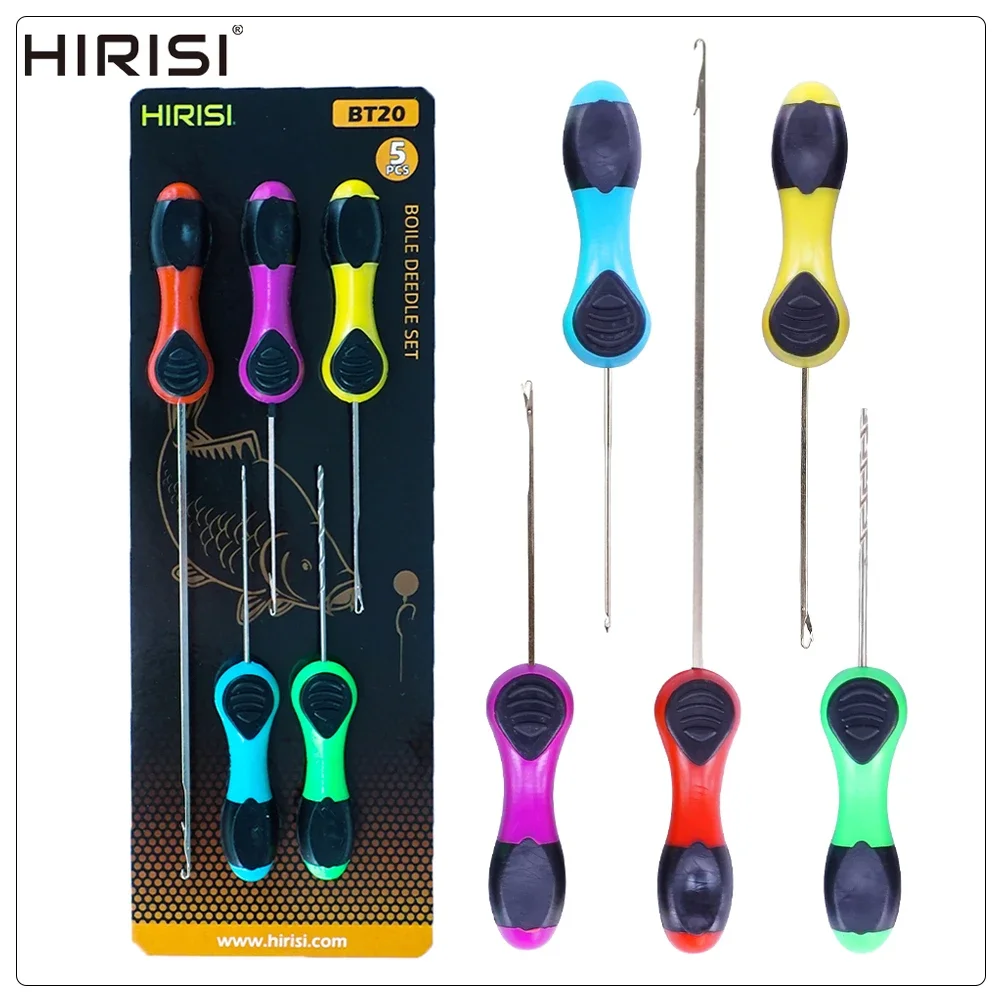 Kit completo de 5 agujas Hirisi para montaje de aparejos de carpa