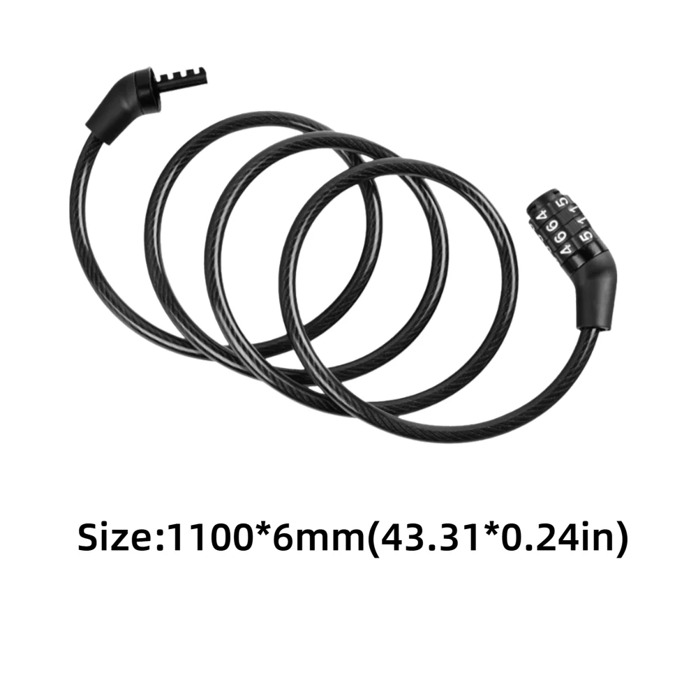 Candados de cable con combinación de 4 dígitos