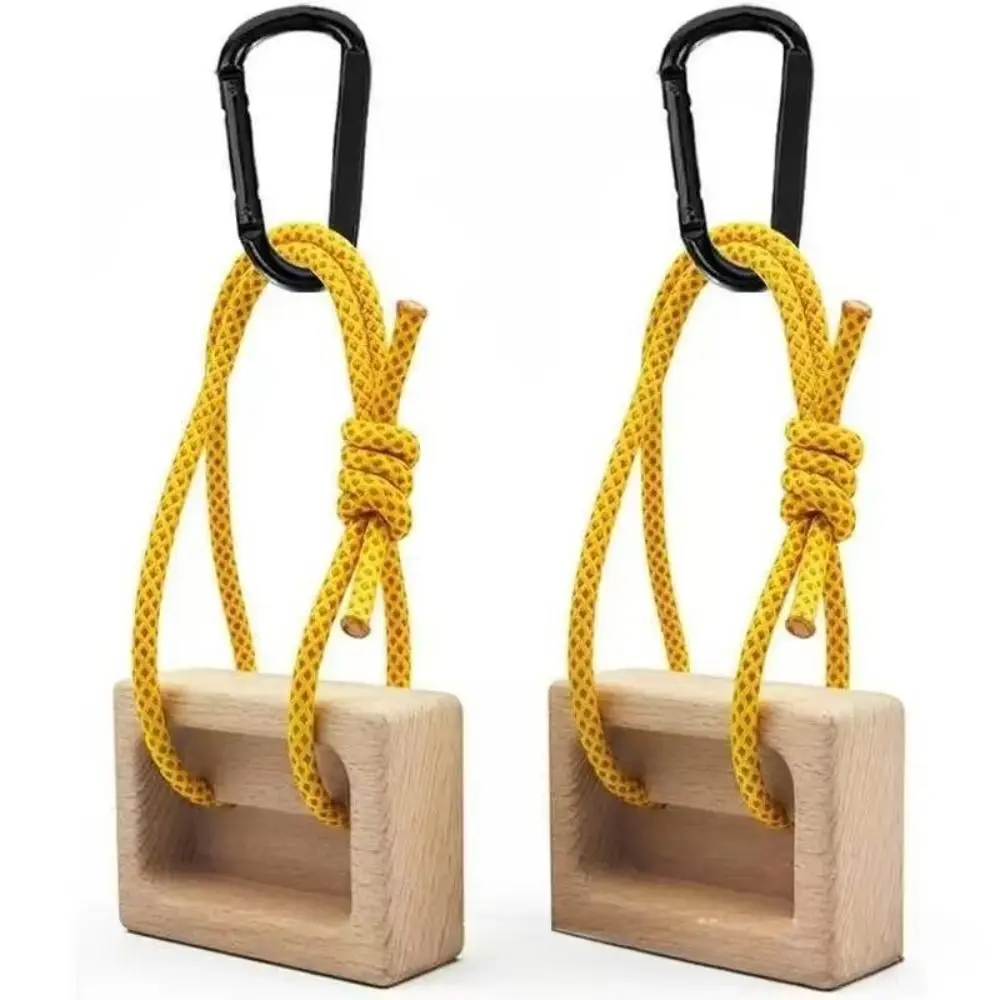 Tabla de agarre de escalada de madera con doble bolsillo - imagen 5