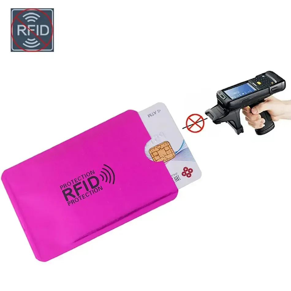 Cartera metálica antirrobo con protección RFID para tarjetas bancarias - imagen 4