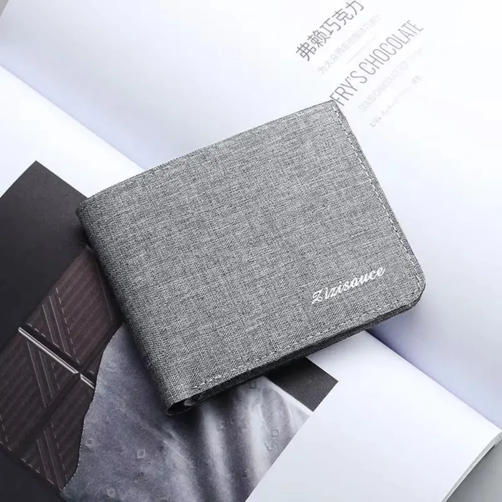 Cartera de lona tipo clutch resistente para hombre, monedero - imagen 5