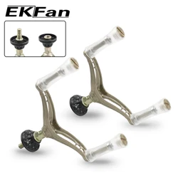 Manivela giratoria EKFan para carretes SHI/DAI de aluminio y acrílico
