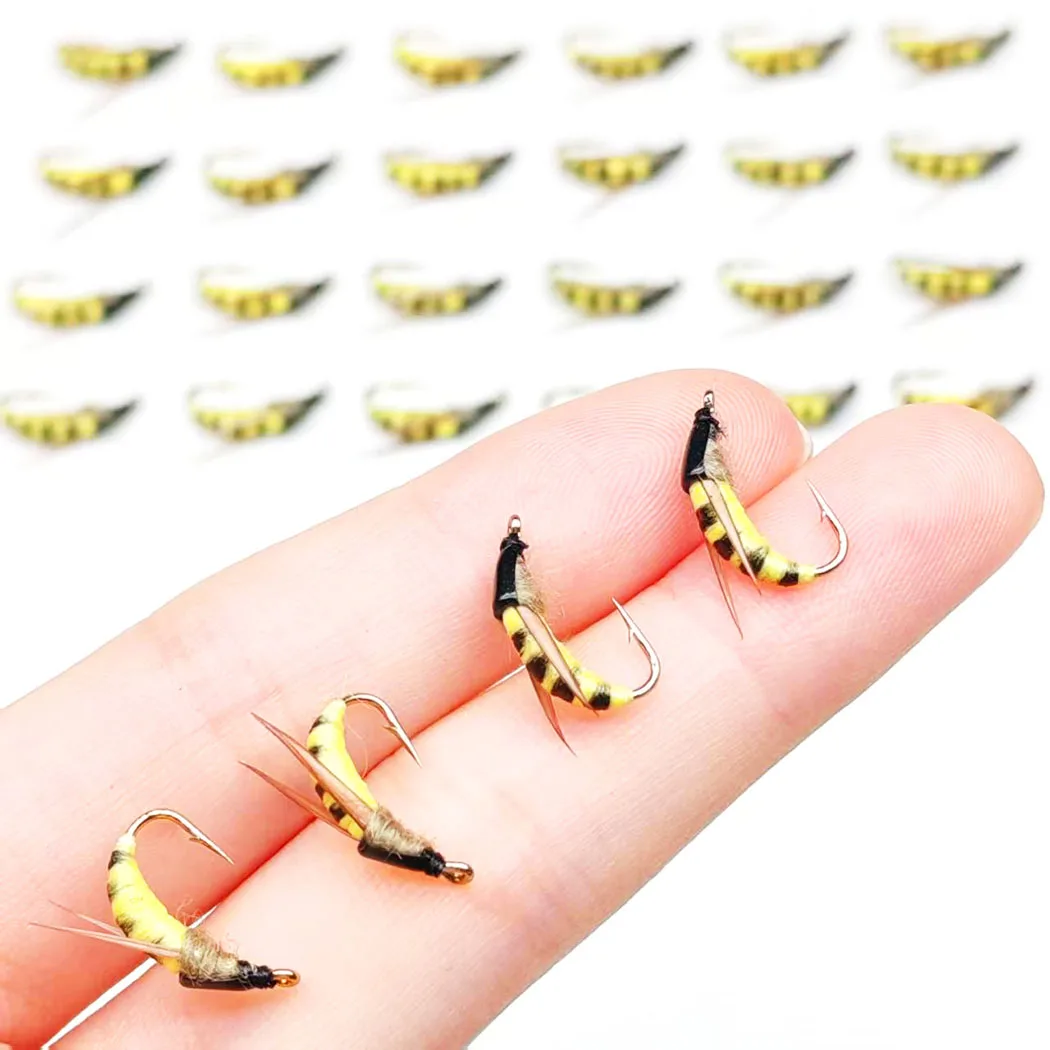 Moscas secas y ninfa para salmón – polilla amarilla - imagen 4
