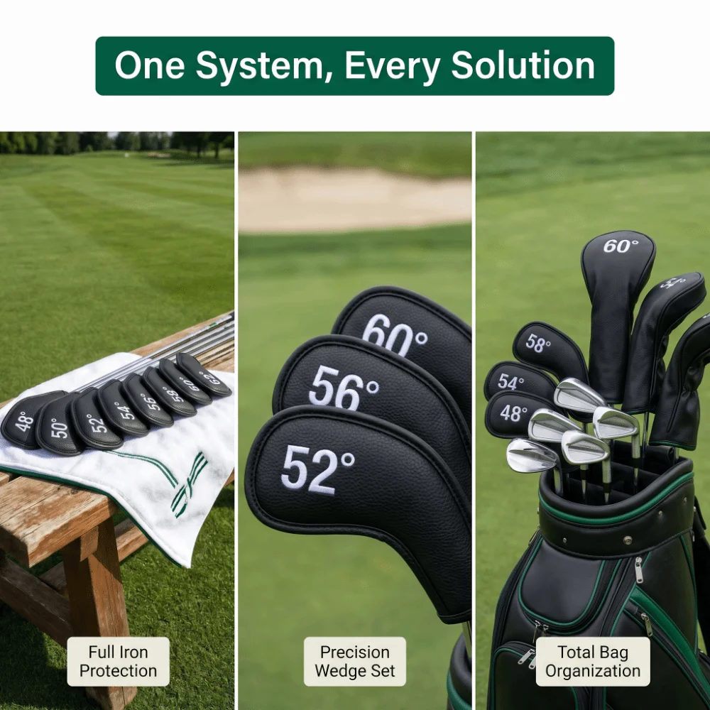 Funda para palo de golf wedge PU piel lychee con forro suave - imagen 3