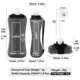 Botella de hidratación plegable de silicona boca ancha ciclismo - imagen 3