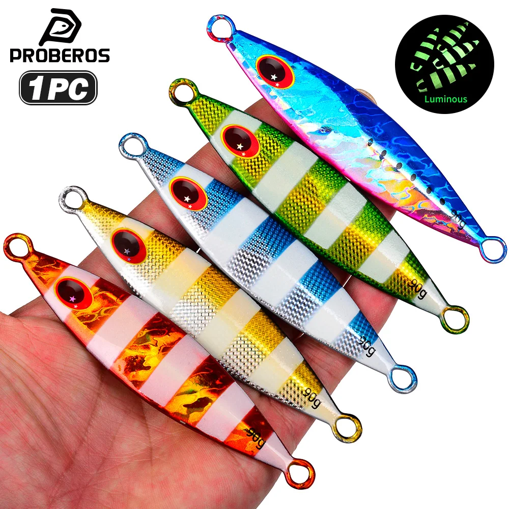 Señuelo metálico luminoso para pesca lenta en agua salada - imagen 3