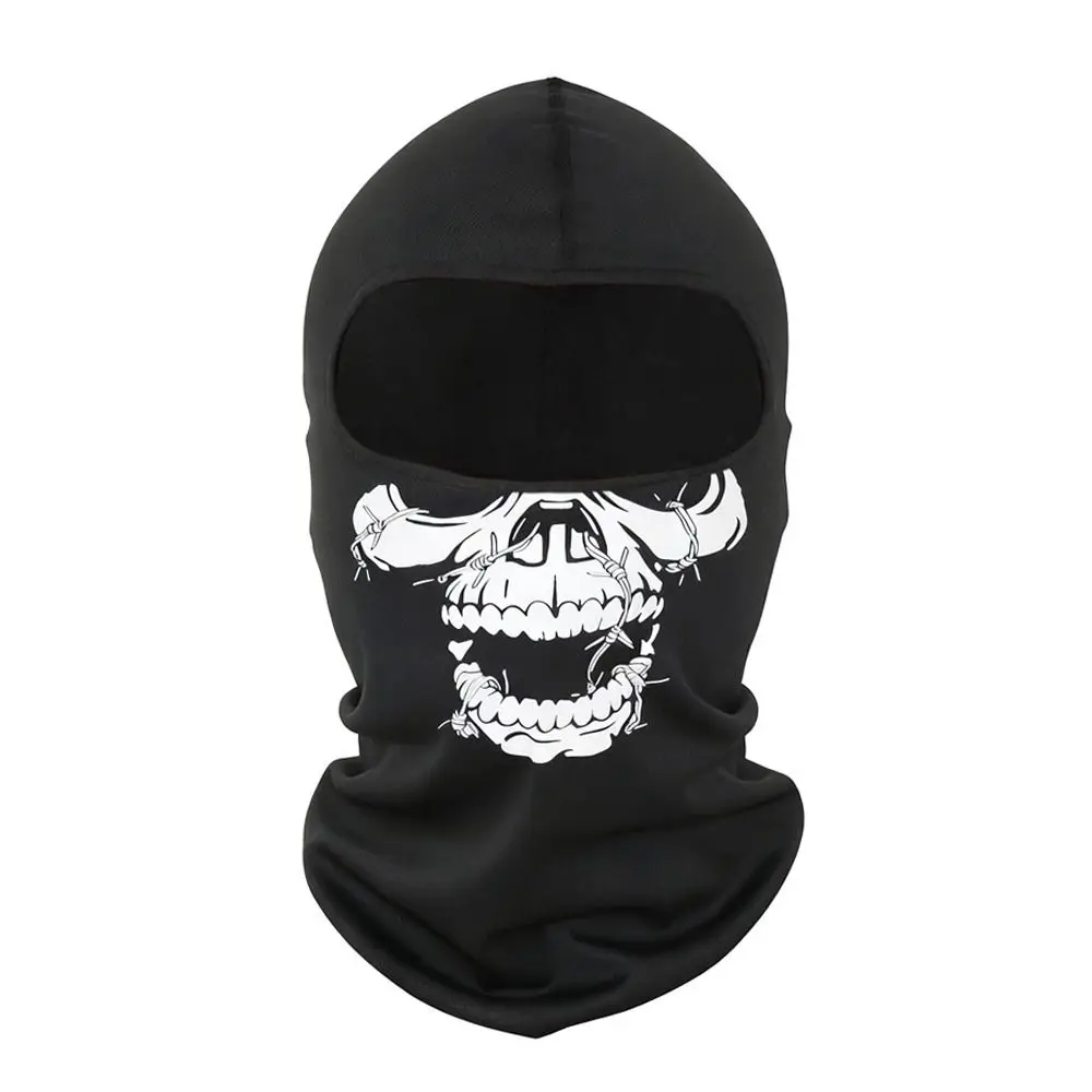 Pasamontañas calavera con protección UV, cortavientos y cuello - imagen 2