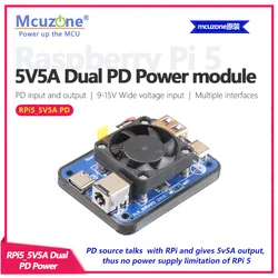 Raspberry Pi 5 Módulo de alimentación USB-C PD dual entrada/salida