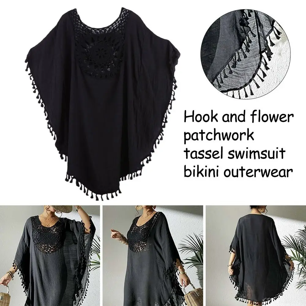 Camiseta de playa holgada con cuello cuadrado para mujer - imagen 3