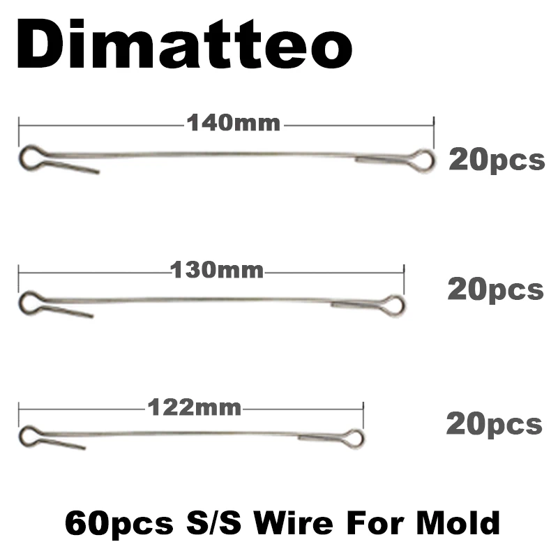 Kit Dimatteo DIY para fabricar jigs de pesca con moldes y alambre inoxidable