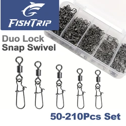 FishTrip Esmerillones giratorios con cierre doble – Acero inoxidable
