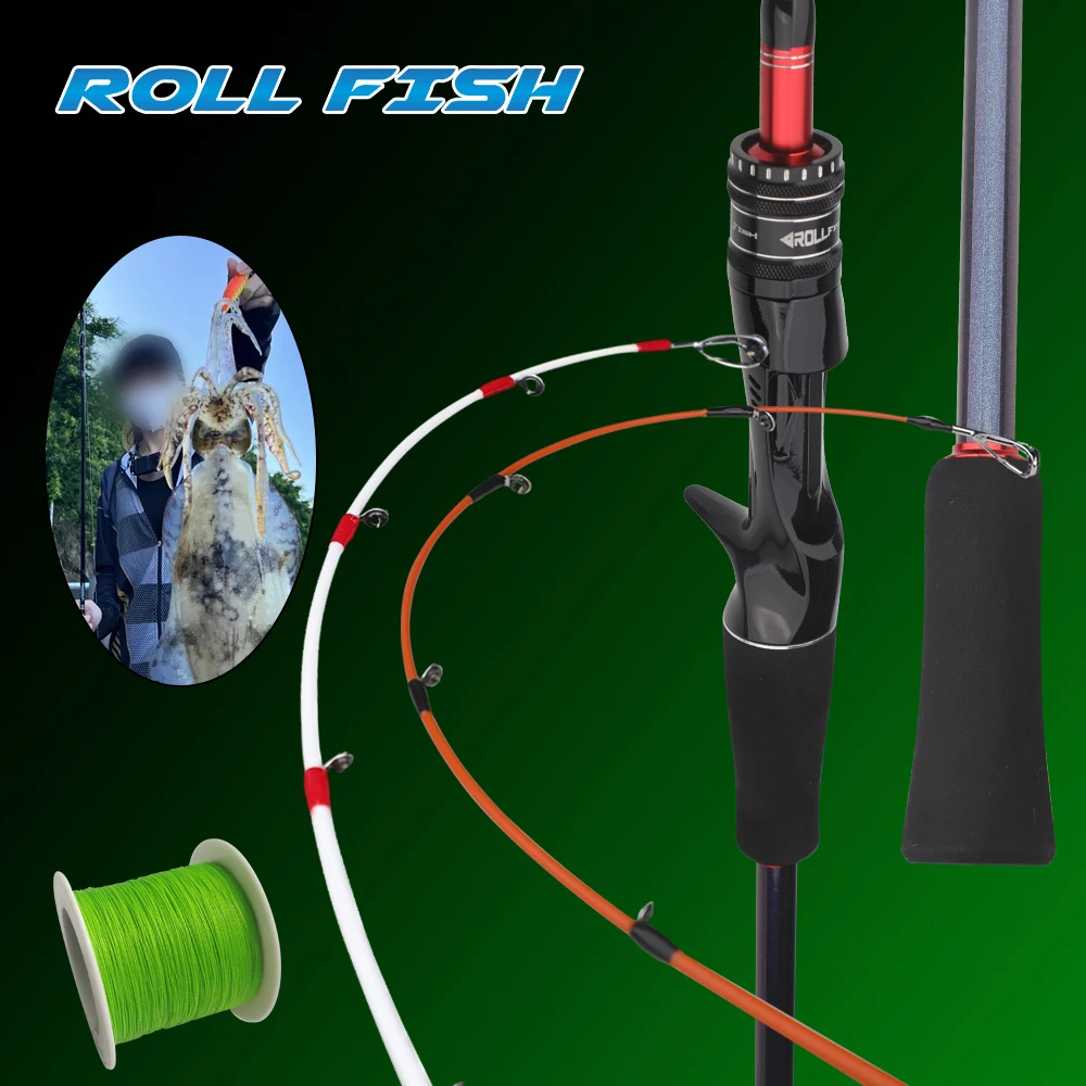 Caña de calamar ROLLFISH – Carbono ultraligero para alta mar - imagen 5