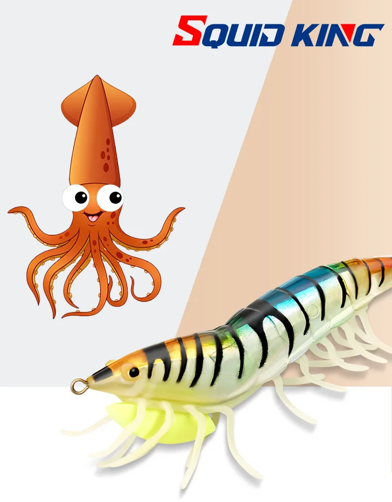 Coronas suaves con anzuelo para camarones