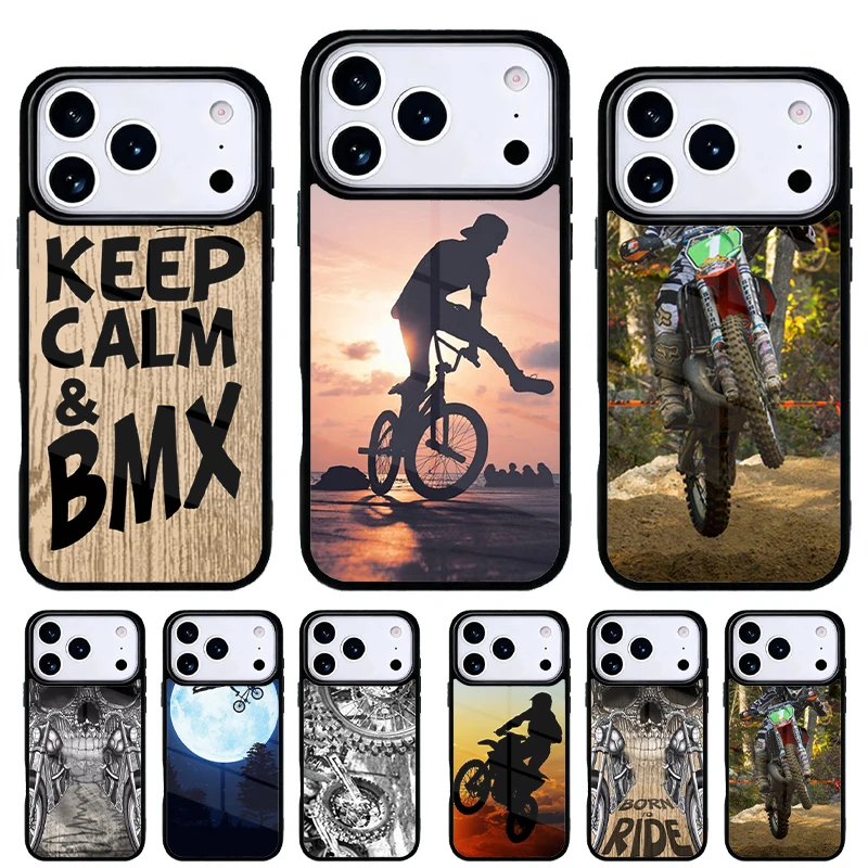 Funda iPhone Motocross – Protección retro para 13‑17 Pro Max y Pro