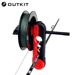 OUTKIT Enrollador de Línea de Pesca Ajustable para Carretes