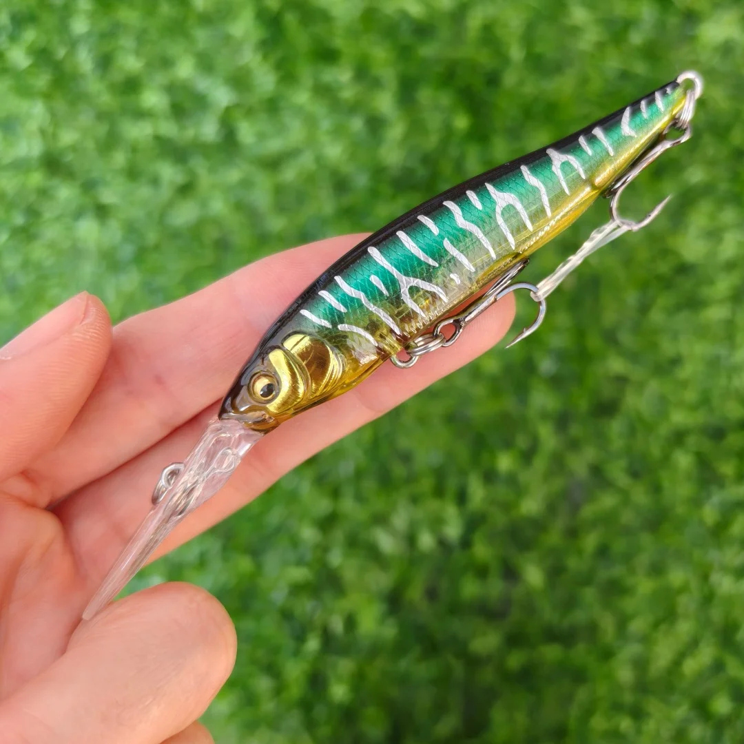 Swolfy Señuelo Wobbler Minnow 75 mm – Jerkbait para lubina y lucio - imagen 3