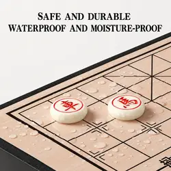 Xiangqi de estrategia plegable y portátil, rompecabezas de ajedrez