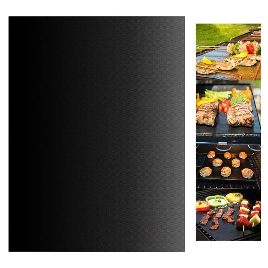 Tapetes para parrilla reutilizables fáciles de limpiar – negro - imagen 3
