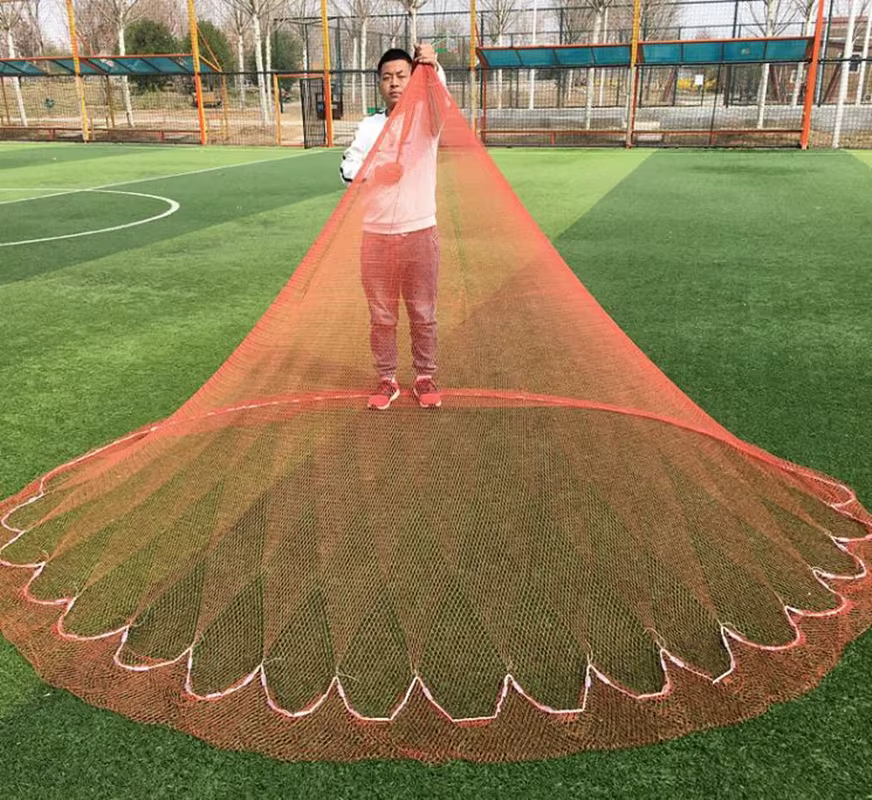 Red Fundida Finefish para pesca – Malla pequeña para lance a mano - imagen 4