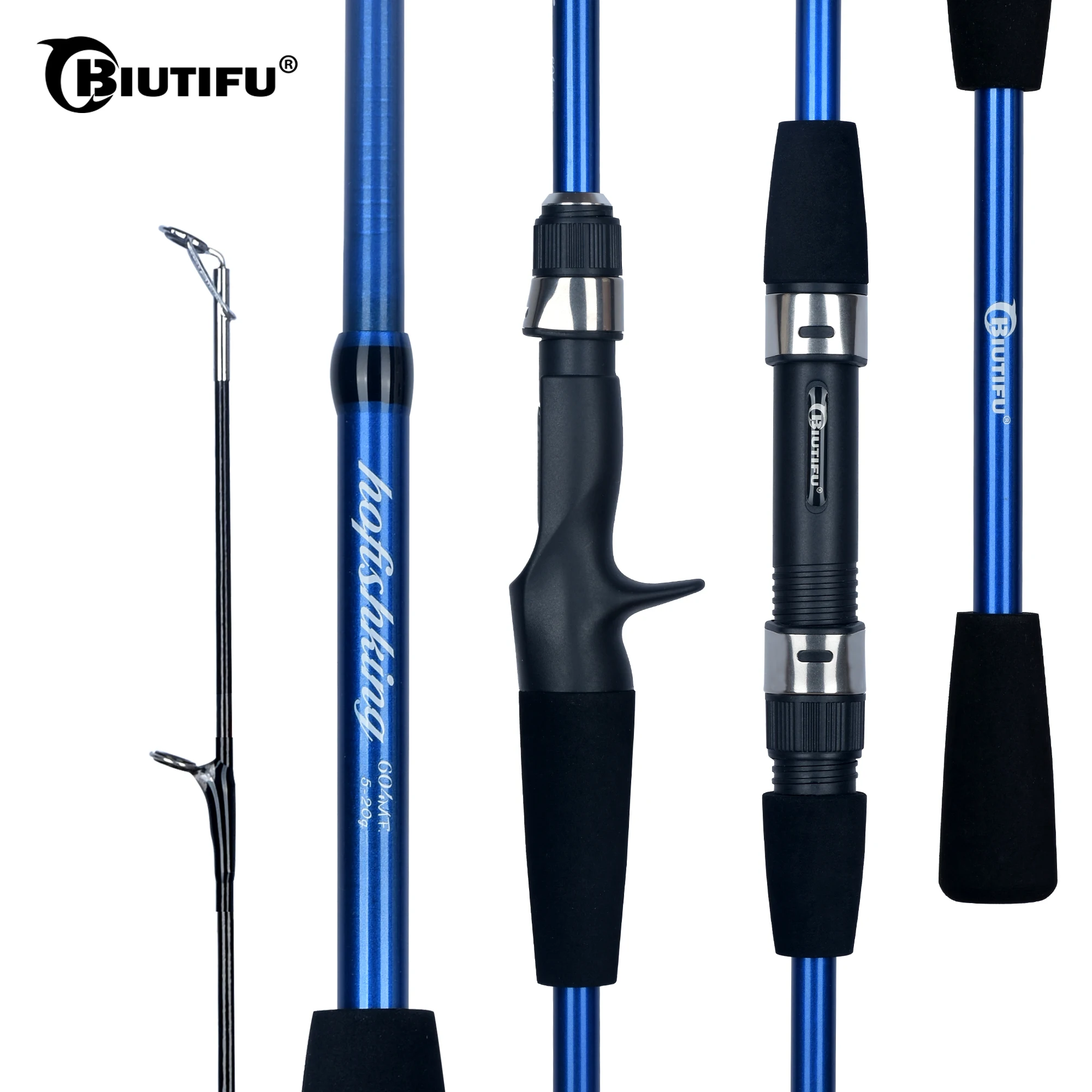 Caña Baitcasting Ultraligera Biutifu 1,8-2,1m 5-20g Viaje - imagen 2