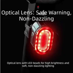 Luces LED delanteras y traseras recargables súper brillantes