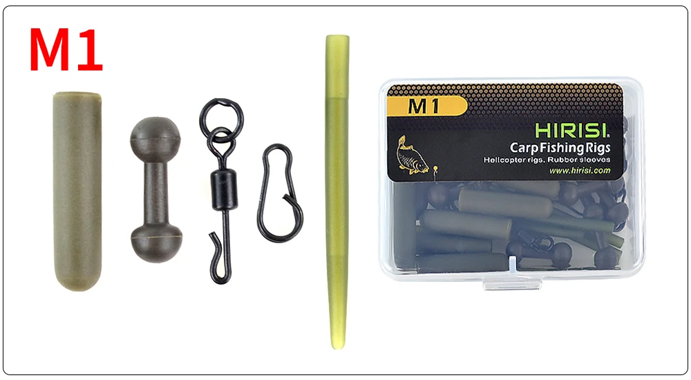 Kit de aparejo de pesca de carpa con accesorios