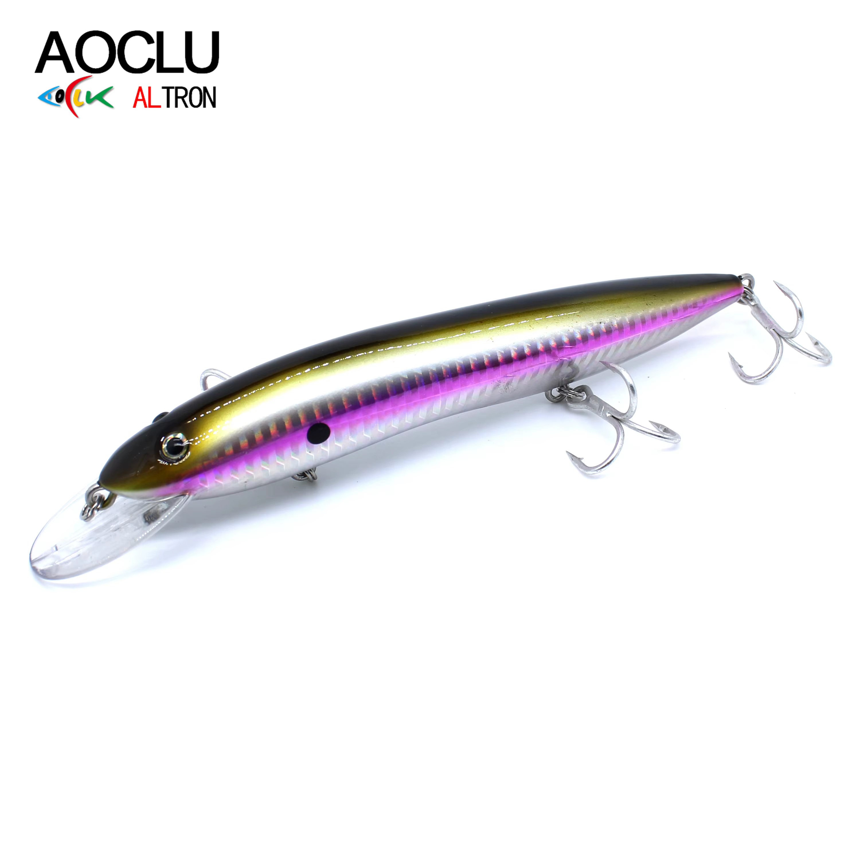 Jerkbait flotante 150mm - 4 anzuelos triples pesca profunda