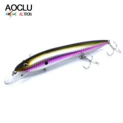 Jerkbait flotante 150mm - 4 anzuelos triples pesca profunda