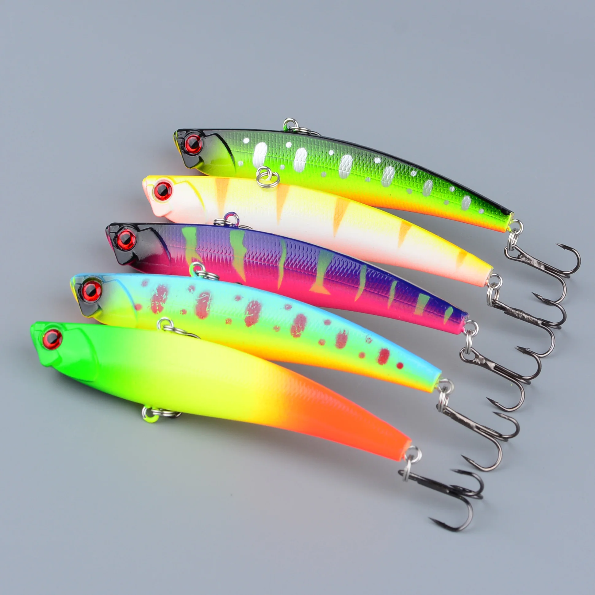 Wobbler Minnow tipo Crankbait con ojos 3D para lucio y perca - imagen 4