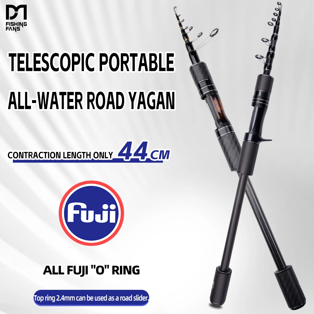 Fishingfans Caña telescópica de carbono FUJI para spinning - imagen 3